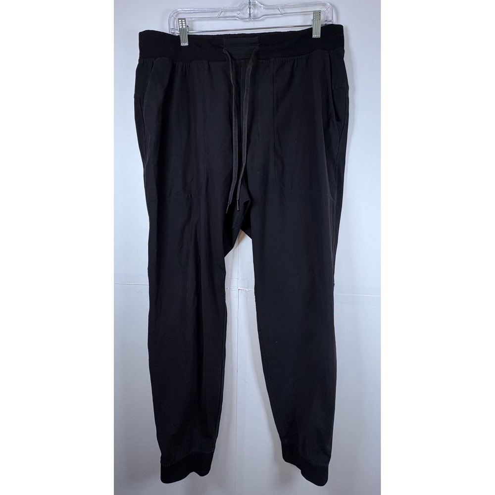 Lululemon Athletica Men's ABC Jogger 30in‎ Black Nylon Lycra Blend Sz XL